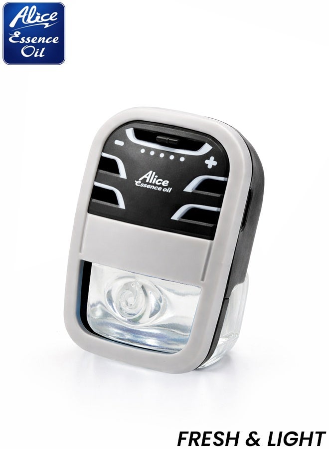 أليس معطر جو للسيارة من أليس إيسنس، برائحة منعشة وخفيفة مع 5 مستويات للتحكم في شدة الرائحة، يدوم طويلاً، منخفض السمية، للتحكم في الروائح داخل السيارة - Image 1